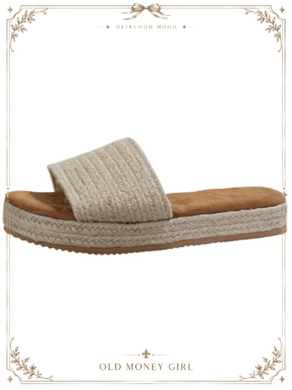 Raffia Woven Platform Wedge Espadrille Slide Sandals Open Toe Summer Beach